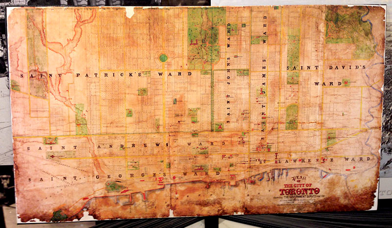 Old Historical Government Survey Vintage Map of Toronto