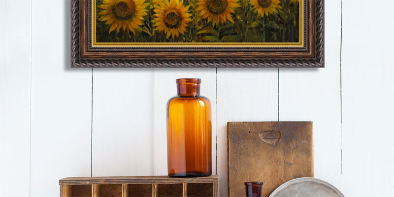 Classic wood frames made from North American hardwoods.