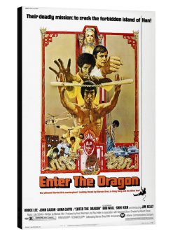 Enter the Dragon Movie Poster on Canvas