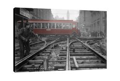 King an Bay Toronto with Red Street Car