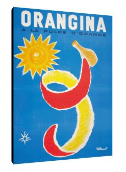 Orangina Vintage Ad on Canvas