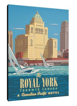 Royal York Vintage Ad on Canvas